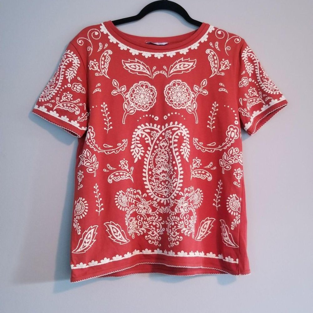 Zara Trafaluc Paisley Top